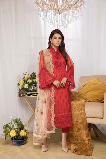 Adan Libas Red Coral Ethena Exclusive Pret 2021